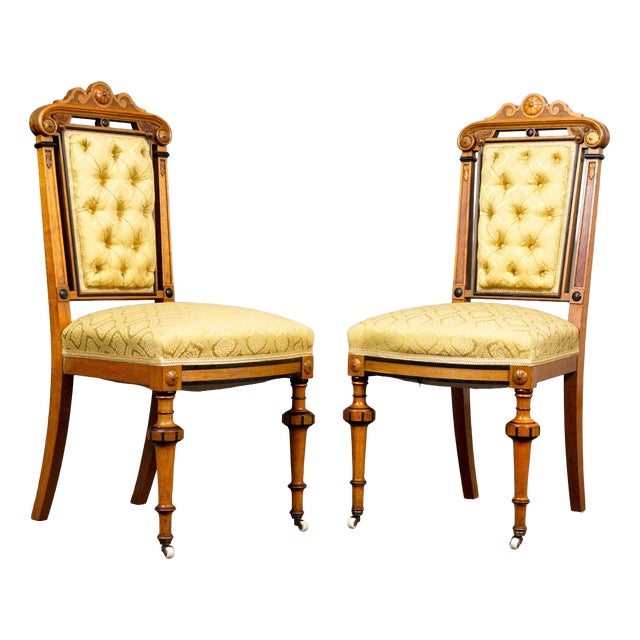 Gründerzeit-Style Salon Chairs, Set of 2 For Sale