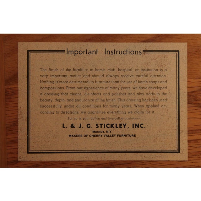 Stickley Mission Collection Oak Four Drawer File Cabinet For Sale - Image 9 of 12