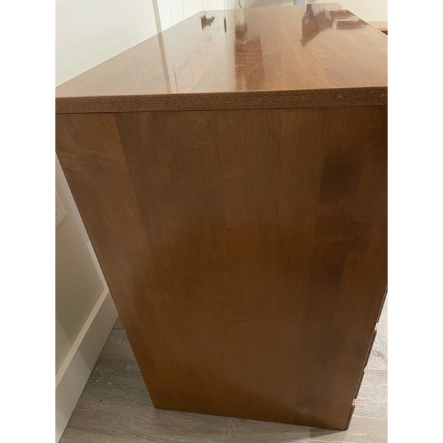 American Vintage Ethan Allen Heirloom Nutmeg (Solid Maple) Writing Desk For Sale - Image 3 of 8