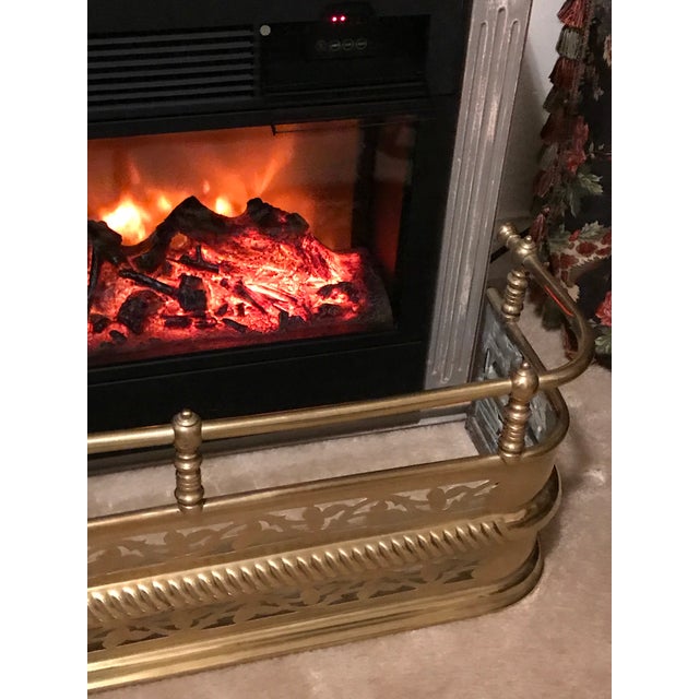 Early 21st Century Antique English Brass Fireplace Surround Chairish