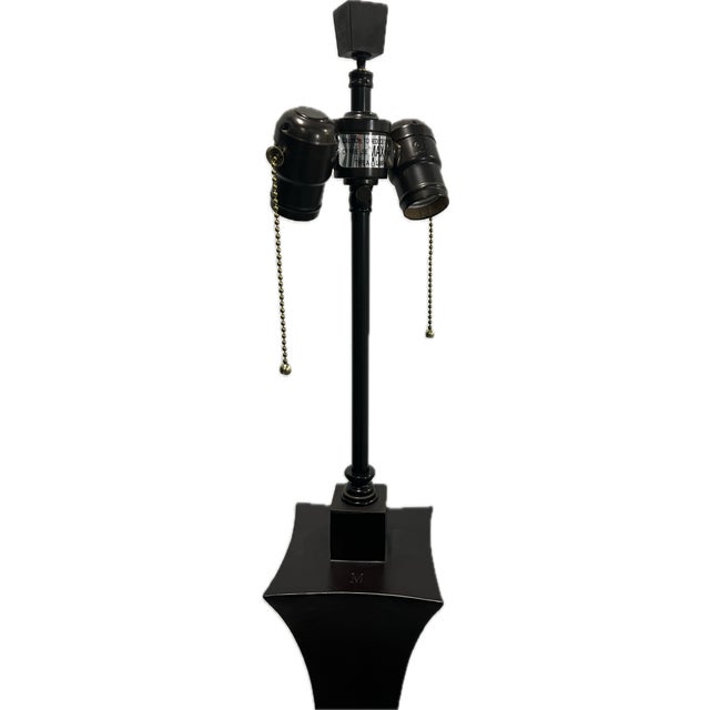 Modern McGuire Robert Kuo Crystal Cuff Floor Lamps - a Pair For Sale - Image 3 of 7
