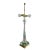 Vintage Speer Hollywood Regency Corinthian Brass Glass Column Table Lamp For Sale - Image 9 of 9