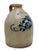 American Unusual Antique American Blue Flower Decorated 2 Gallon Jug With Otsego New York Stoneware Merchants Name & Info Circa 1870s For Sale - Image 3 of 18