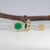 Colombian Emerald Earrings With Natural Diamond Accents: Solid 14k Gold, 5mm For Sale - Image 4 of 7