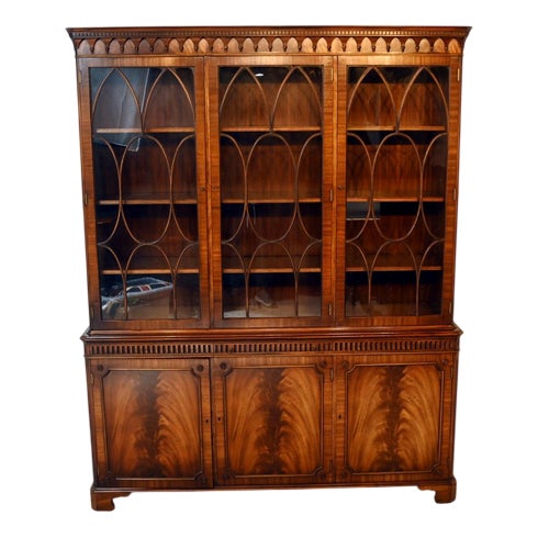 Georgian Revival Mahogany Bookcase from Bevan and Funnell, 1910s For Sale