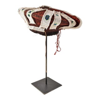 Early 20th Century Zulu Isicholo Married Woman Headdress South Africa Sidley Collection For Sale