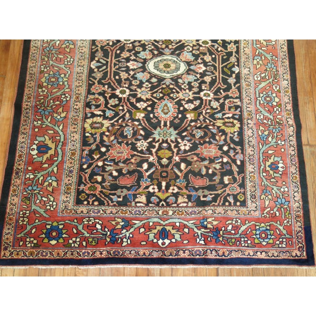 Antique Persian Sultanabad Mahal Gallery Size Carpet For Sale In New York - Image 6 of 6
