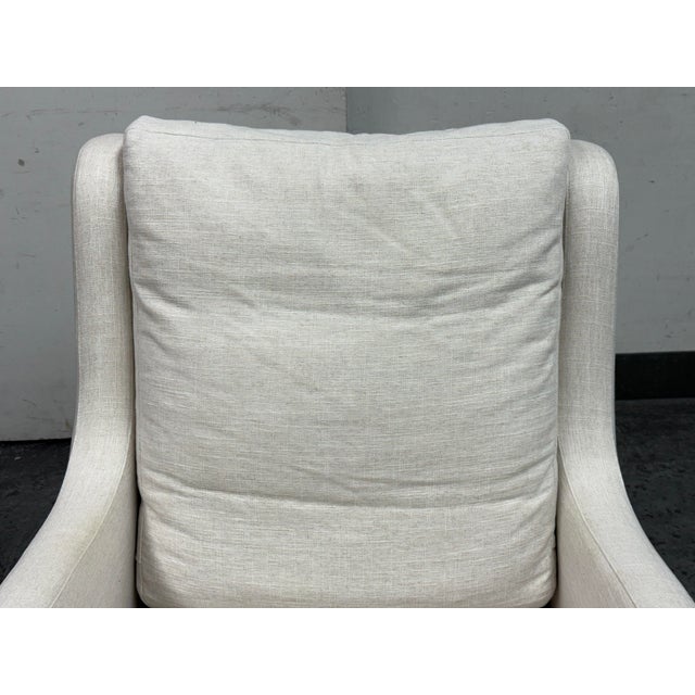 Textile Monte for Crate & Barrel Milo Swivel Glider Chair For Sale - Image 7 of 12