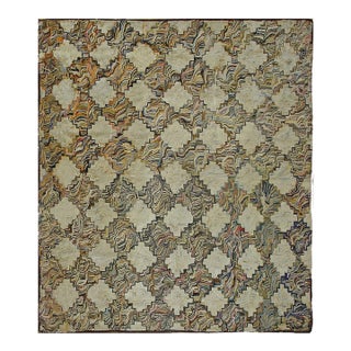 Antique American Hooked Rug For Sale