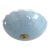 1940s Blue Scalloped Flush Light For Sale
