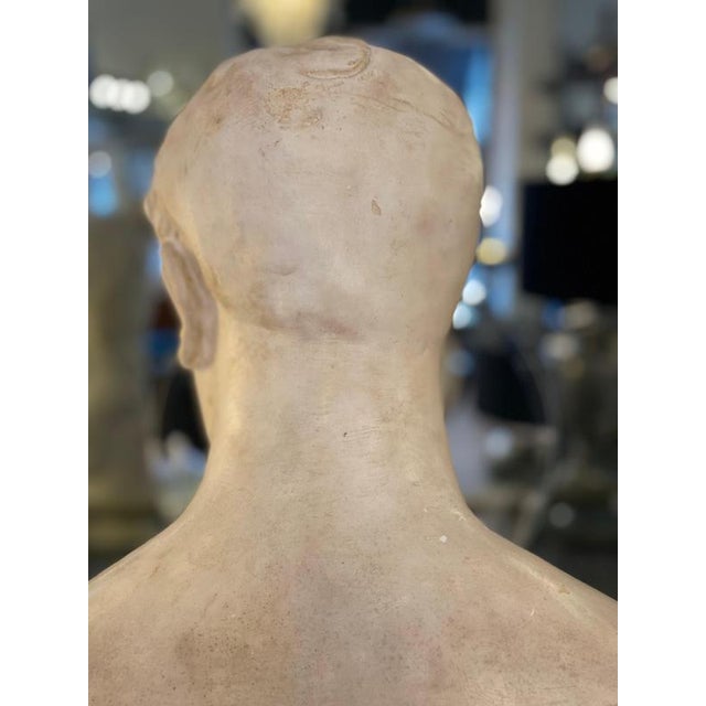 Unknwon, Plaster Bust of the God Hermes, 1900, Gesso For Sale - Image 17 of 18