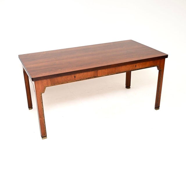 Vintage Danish Desk with Leather Trim, 1930s For Sale - Image 11 of 11