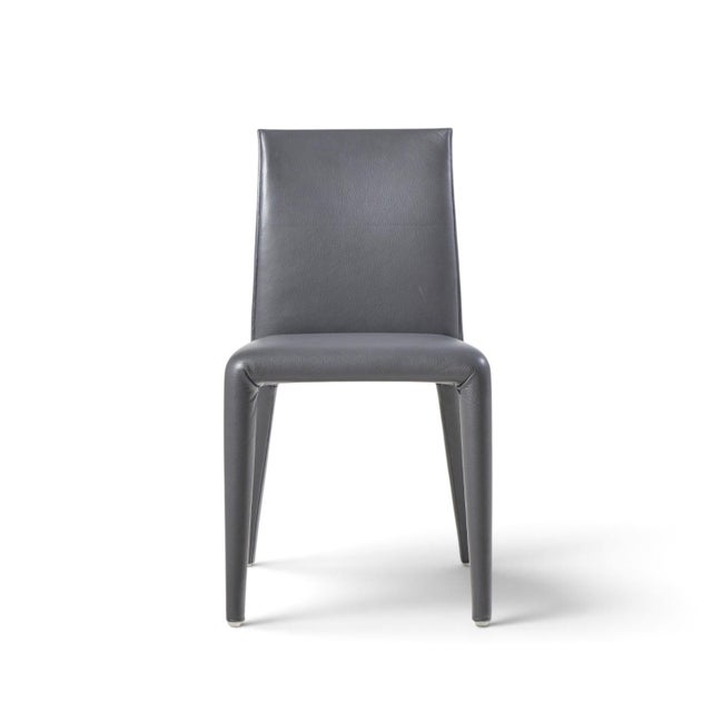 Mid 20th Century Mario Bellini for B&b Italia Vol Au Vent Mid Century Italian Leather Dining Chairs - Set of 6 For Sale - Image 5 of 11