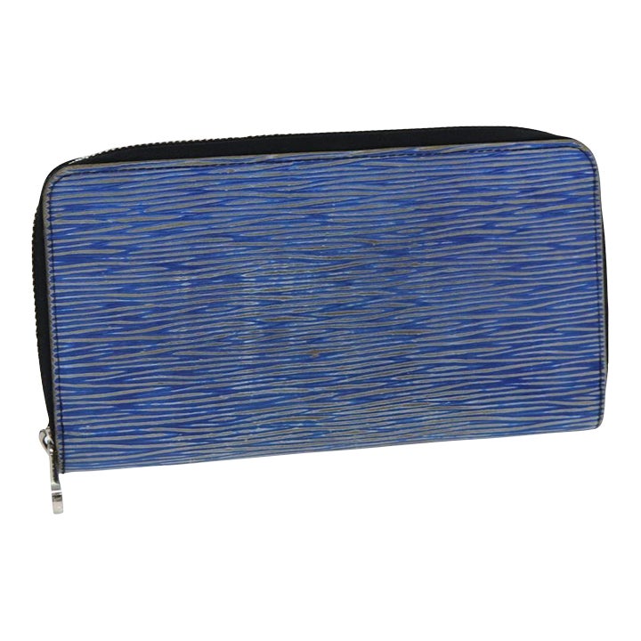 Louis Vuitton Epi Zippy Wallet Long Wallet Blue M61873 Lv Auth 74868 ...