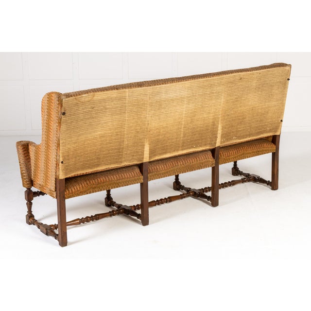 Wood Antique Italian Walnut Sofa, 1700s For Sale - Image 7 of 8