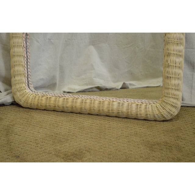 Lexington Henry Link Painted Wicker Mirror Chairish