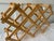 Vintage 1960's Mid Century Modern adjustable wooden wine rack. Well made, no nails, just made with wooden dowels at...