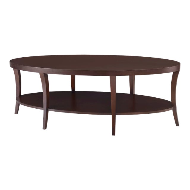 Century Furniture Tribeca Oval Cocktail Table, Tribeca Finish For Sale