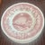 Spode Winters Eve Red 9” Rimmed Bowls-set of 12. The pattern features a center pastoral scene of a snowy cabin, bare...