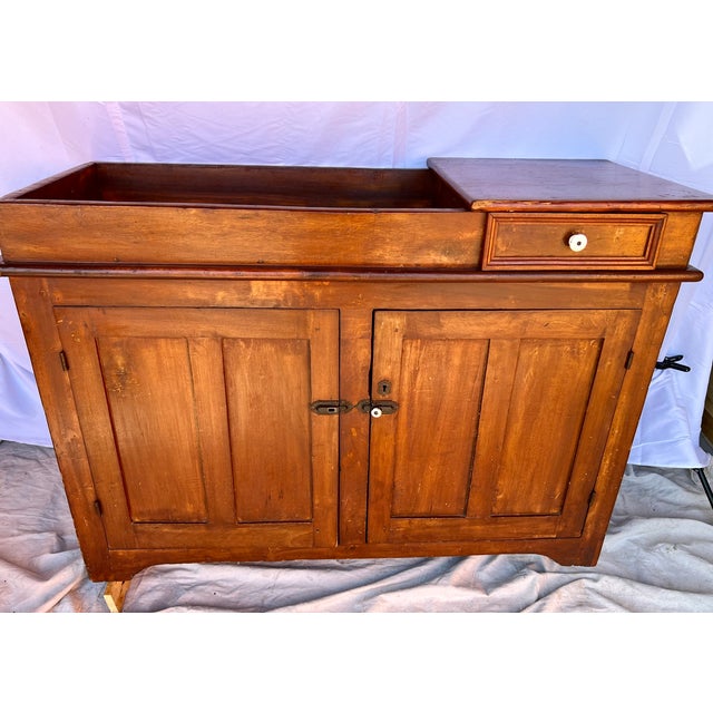 Antique Pine Dry Sink | Chairish