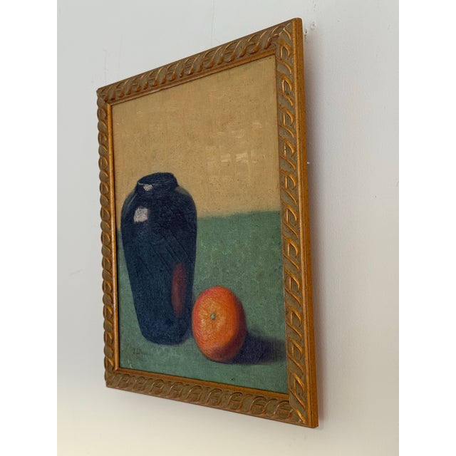 Figurative 1930’s Still Life With Orange For Sale - Image 3 of 7