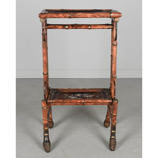 19th Century French Bamboo Side Table For Sale In Orlando - Image 6 of 12