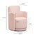 Passe Pink Striped Swivel Chair For Sale In Los Angeles - Image 6 of 6