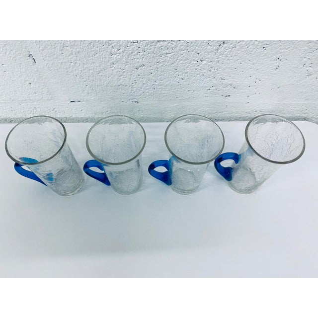 Crackle Glass Pitcher and Tumbler Set by Morgantown For Sale - Image 10 of 13