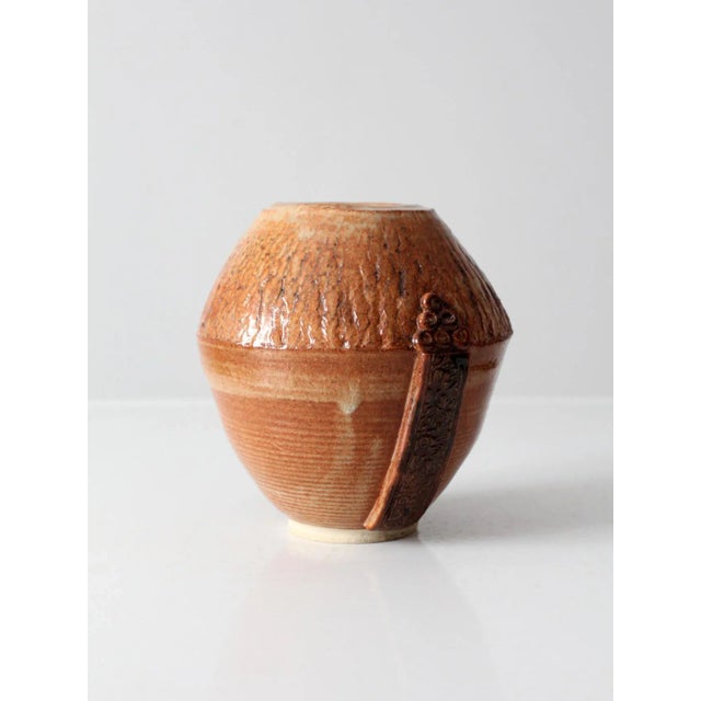 Ceramic Vintage Studio Pottery Vase For Sale - Image 7 of 12