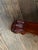 Brown Vintage Chinese Carved Hardwood Demilune Console With Marble Top For Sale - Image 8 of 8