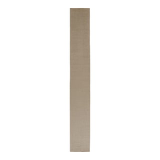 Rug & Kilim’s Modern Textural Extra-Long Runner Rug in Cream Tones For Sale