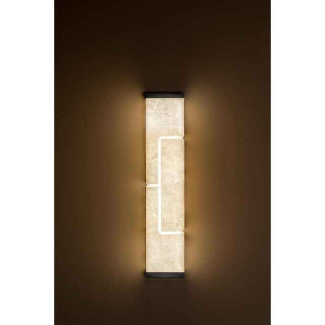 Ad Geo Wall Lamp by United Alabaster For Sale - Image 4 of 6