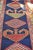 1940s 1940s Tribal Indigo, Teal, Plum & Pistachio Green Geometric Design Rug, 3.9 x 14.2 For Sale - Image 5 of 11
