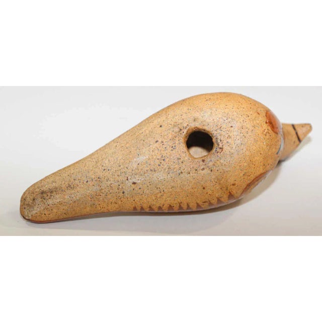 Mexican Tonala Pottery Hand Painted Bird For Sale - Image 12 of 13