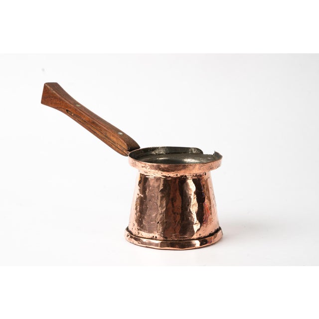 Art Deco Coffee Can in Copper with Wodden Handle, 1920s For Sale - Image 6 of 10