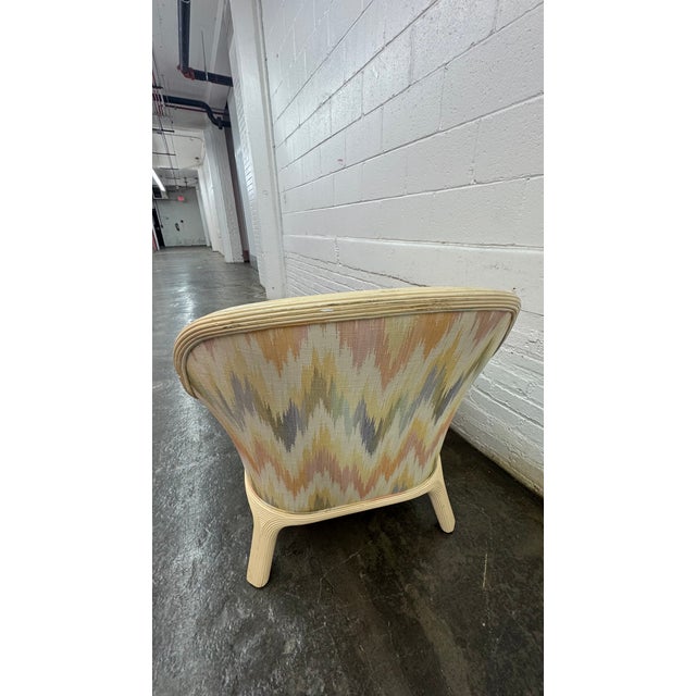 Baker Furniture Pencil Reed Rattan Lounge Chairs, 1980s, Set of 2 For Sale - Image 14 of 14