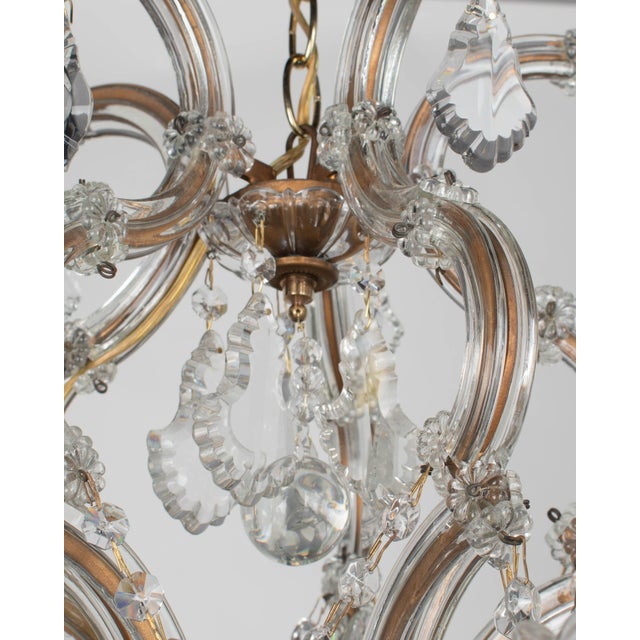 Mid 20th Century Maria Theresa Crystal Chandelier Pair For Sale - Image 14 of 16