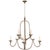 Chapman & Myers for Visual Comfort Signature Flemish Medium Round Chandelier in Gilded Iron For Sale