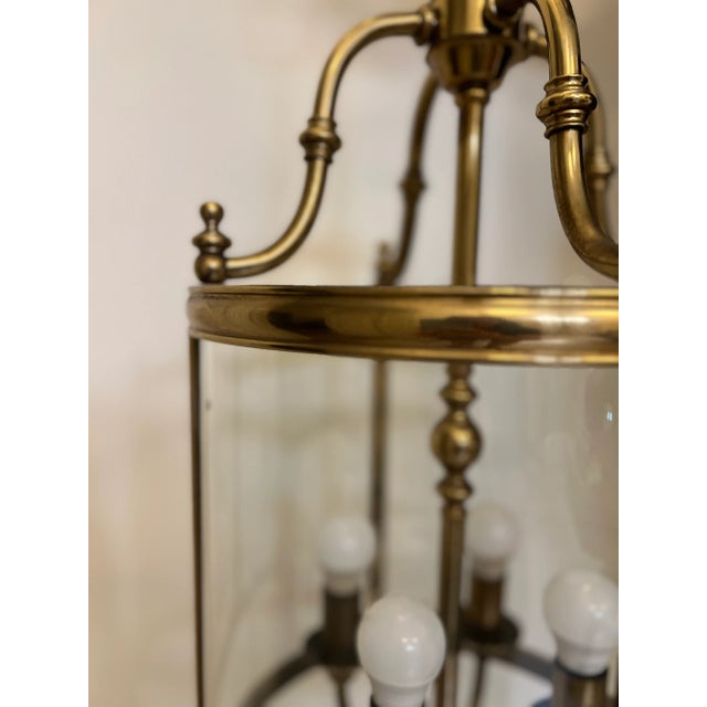 Metal Vintage Brass Lantern For Sale - Image 7 of 8