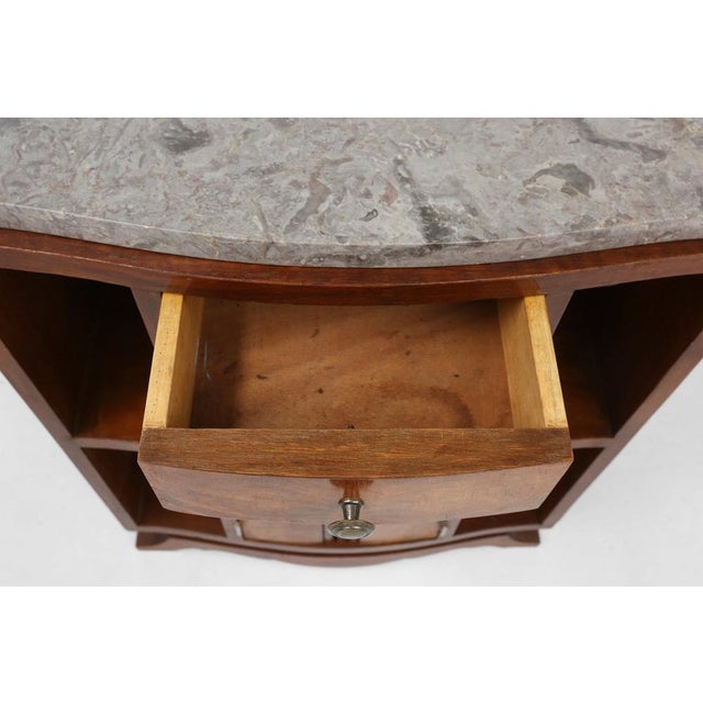 Art Deco Cabinet in Wood with Marble Top, France, 1930s For Sale - Image 9 of 15