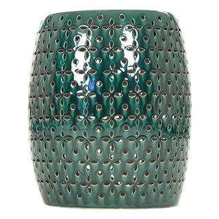 Lovell Teal Garden Stool For Sale