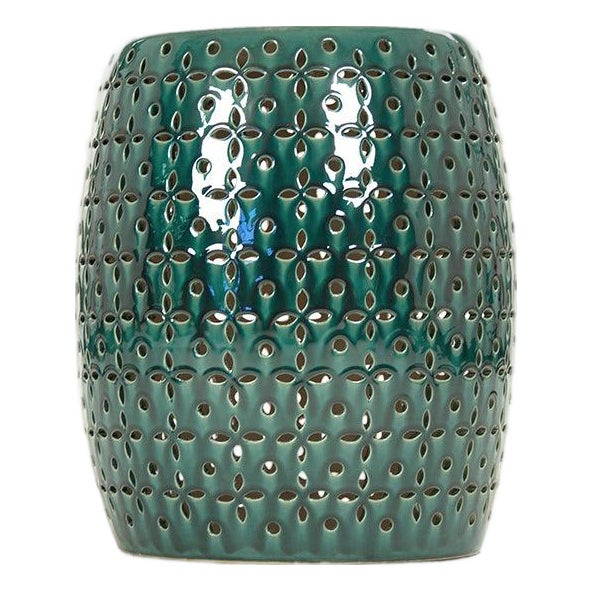 Lovell Teal Garden Stool For Sale