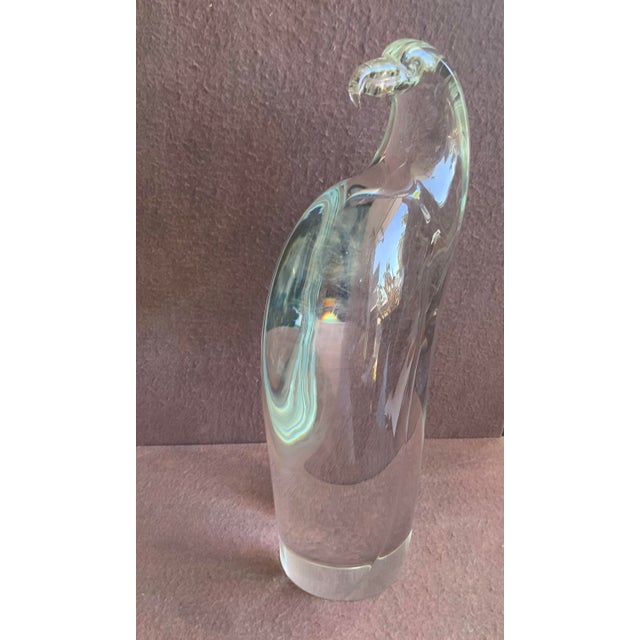 Glass Vintage Oggetti Crystal Bird For Sale - Image 7 of 9