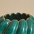 Mid-Century Modern Italian Green Ceramic Swirl Vase, 1950s For Sale - Image 3 of 8