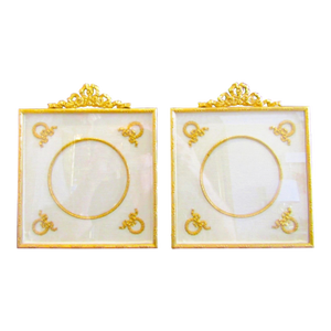 Pair of Grand French Gold Gilded Bronze Frames Belle Époque Period Circa 1890