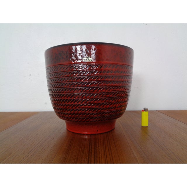 Large Ceramic Cachepot from Bay Keramik, Germany, 1970s For Sale - Image 3 of 18