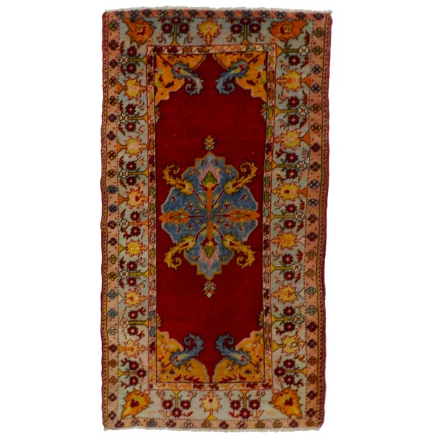Mid-20th Century Turkish Oushak Rug For Sale - Image 9 of 9