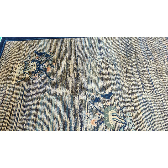 Gray Early 20th Century Chinese Peking Carpet ( 8'3" x 9'8" - 250 x 295 ) For Sale - Image 8 of 12