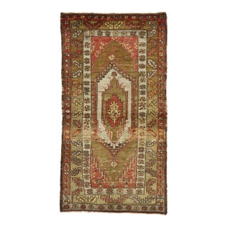 Vintage Turkish Oushak Rug - 03'07 X 06'08 For Sale