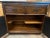 Henredon MCM Henredon Campaign Style Walnut and Rattan Rolling Bar/Cabinet W/ Expandable Flip Top For Sale - Image 4 of 12